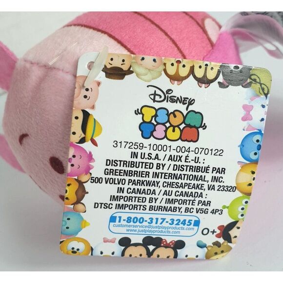 Disney Tsum Tsum Piglet Winnie the Pooh Mini 3.5" Plush Pink Toy Character Gift - Picture 8 of 9